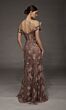 Alyce Paris 55001 Off The Shoulder Floral Embroidered A-Line Dress