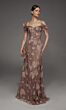 Alyce Paris 55001 Off The Shoulder Floral Embroidered A-Line Dress