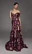 Alyce Paris 55005 Off-The-Shoulder Floral Organza Dress