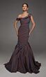 Alyce Paris 55014 Asymmetric Neck Mermaid Plum Dress