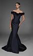 Alyce Paris 55015 Mermaid Corset Bodice Floral Neck Dress