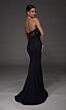 Alyce Paris 55019 Strapless Front Bow Black Mermaid Dress