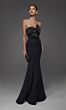 Alyce Paris 55019 Strapless Front Bow Black Mermaid Dress