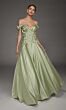 Alyce Paris 55025 Sweetheart Neck A-Line Pistachio Dress