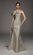 Alyce Paris 55026 Shoulder Bow Drape Mermaid Dress