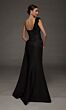 Alyce Paris 55030 One-Shoulder Side Tail Black Dress