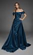 Alyce Paris 55034 Draped Satin Off The Shoulder Dress