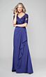 Alyce Paris 27595 Lace Bodice Short Sleeve Dress