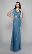Alyce Paris 27599 Cape Sleeves Embellished Dress
