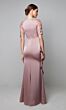 Alyce Paris 27601 Illusion Sleeves Faux Wrap Dress