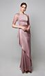 Alyce Paris 27601 Illusion Sleeves Faux Wrap Dress