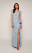 Alyce Paris 27639 Front Slit Off The Shoulder Dress
