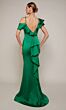 Alyce Paris 27691 Ruffle Neckline Open Back Dress
