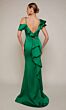 Alyce Paris 27691 Ruffle Neckline Open Back Dress