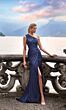 Alyce Paris 27697 High Slit One Shoulder Dress