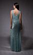 Alyce Paris 27653 High Slit Draped Sequin Dress