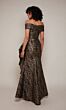 Alyce Paris 27667 Side Ruffle Metallic Dress