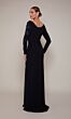 Alyce Paris 27675 Asymmetric Neckline Long Sleeve Dress