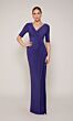Alyce Paris 27682 Side Slit Surplice V-Neck Dress