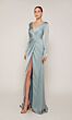 Alyce Paris 27694 Faux Wrap Long Sleeve Dress