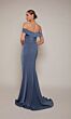 Alyce Paris 27698 Off The Shoulder Pleated Dress
