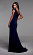 Alyce Paris 27508 Drape Bodice Cap Sleeve Dress