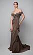 Alyce Paris 27619 Off-The-Shoulder Drape Skirt Dress