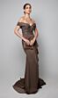 Alyce Paris 27619 Off-The-Shoulder Drape Skirt Dress