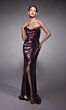 Alyce Paris 27704 High Slit Strapless Sequin Dress