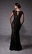 Alyce Paris 27716 Keyhole Back Cap Sleeve Dress