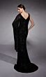 Alyce Paris 27718 Cape Sleeve Scoop Neck Sequin Dress