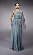 Alyce Paris 27719 Beaded Belt Cape Sleeve Dress