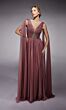 Alyce Paris 27720 Hanging Sleeve Ruched Bodice Dress