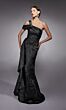 Alyce Paris 27734 Asymmetric Neck Side Ruffle Dress