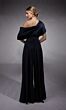 Alyce Paris 27743 Wide-Leg Asymmetric Neck Jumpsuit