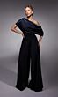 Alyce Paris 27743 Wide-Leg Asymmetric Neck Jumpsuit