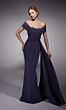 Alyce Paris 27745 Side Streamer Off-The-Shoulder Dress