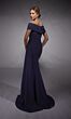 Alyce Paris 27745 Side Streamer Off-The-Shoulder Dress