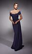 Alyce Paris 27745 Side Streamer Off-The-Shoulder Dress