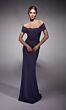 Alyce Paris 27745 Side Streamer Off-The-Shoulder Dress