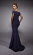 Alyce Paris 27745 Side Streamer Off-The-Shoulder Dress