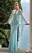 Alyce Paris 27752 Cape Sleeve Illusion Neck Dress