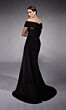 Alyce Paris 27767 Pleated Off-The-Shoulder Streamer Dress