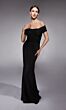 Alyce Paris 27767 Pleated Off-The-Shoulder Streamer Dress