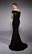 Alyce Paris 27767 Pleated Off-The-Shoulder Streamer Dress