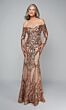 Alyce Paris 27544 Off The Shoulder Sequin Dress