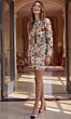 Jovani 48588 Ivory Multicolor Floral Embroidered 2-Piece Dress