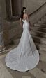 Mori Lee 4165 Petra Cowl Neck Removable Strap Bridal Dress