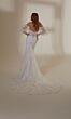 Mori Lee 2535 Monique Illusion Train Removable Sleeves Wedding Gown