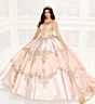 Princesa by Ariana Vara PR30085CAPE Embroidered Hem Sheer Quince Cape